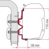 Fiamma Markisenadapter Hymercamp Wandmontage 300 -Bester Markisen Geschäft 235092 2375161