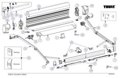 Thule Stützfuß Für Markisenlänge 3,5 - 4,5m