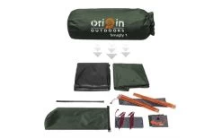 Origin Outdoors Snugly Kuppelzelt 1 Person -Bester Markisen Geschäft 528651 3493432