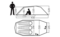 Nordisk Oppland 3 PU Trekkingzelt Für 3 Personen Dark Olive -Bester Markisen Geschäft 589723 4290999