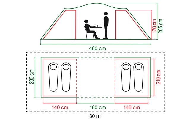 Coleman Spruce Falls 4 Tunnelzelt 7 Coleman Spruce Falls 4 Tunnelzelt – Bild 5