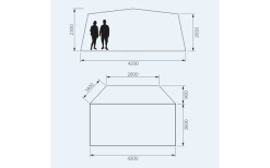 Dometic Club Deluxe AIR Pro DA Aufblasbares Freistehendes Vorzelt Breite 2,6 M -Bester Markisen Geschäft 707831 4789859
