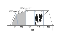 Outwell Avondale 5PA Tunnelzelt -Bester Markisen Geschäft 737549 4971986