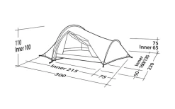 Robens Challenger 3XE Tunnelzelt Grün -Bester Markisen Geschäft 771890 5131130